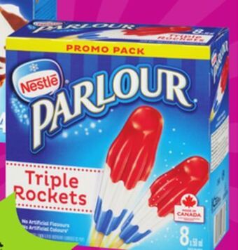 Giant Tiger Nestle parlour frozen desserts offer