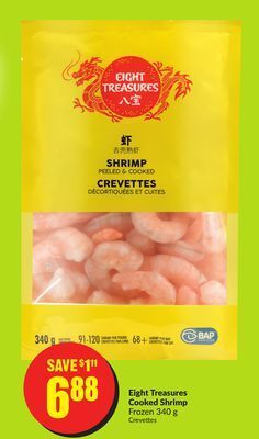 FreshCo Eight treasures cooked shrimp frozen 340 g offer