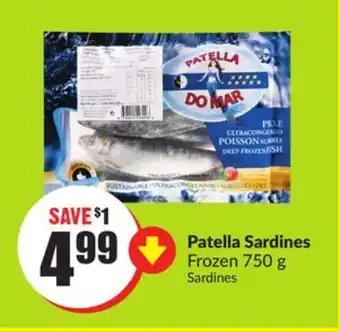 FreshCo Patella sardines frozen 750 g offer