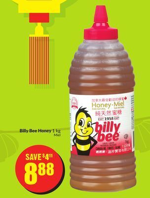 FreshCo Billy bee honey 1 kg offer