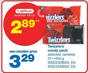 Wholesale Club Twizzlers candy pack, 311-454 g offer