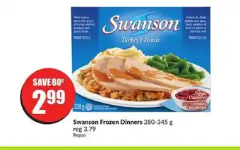 FreshCo Swanson frozen dinners 280-345 g offer