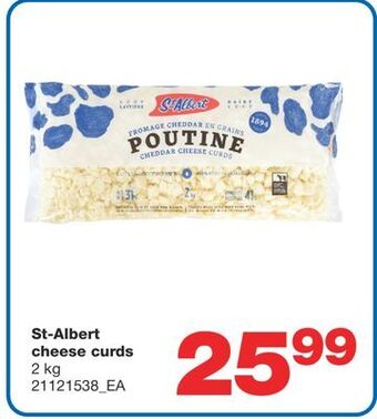 Wholesale Club St-albert cheese curds, 2 kg offer