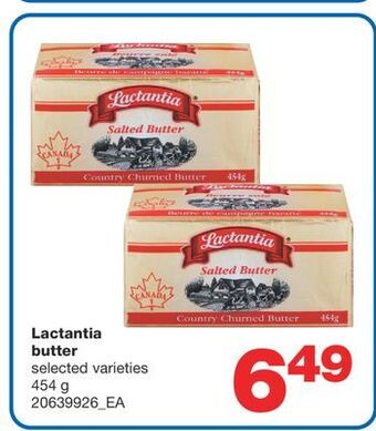 Wholesale Club Lactantia butter, 454 g offer