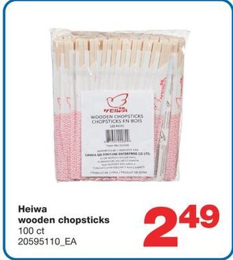 Wholesale Club Heiwa wooden chopsticks, 100 ct offer
