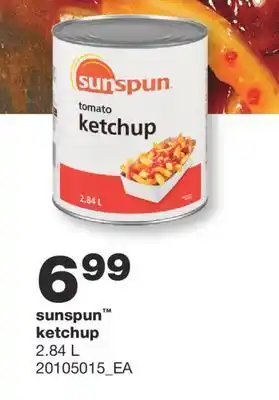 Wholesale Club Sunspun™ ketchup, 2.84 l offer