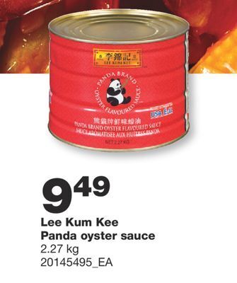 Wholesale Club Lee kum kee panda oyster sauce, 2.27 kg offer