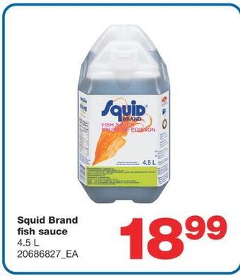 Wholesale Club Squid brand fish sauce, 4.5 l offer