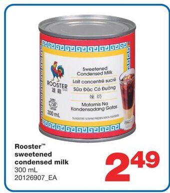 Wholesale Club Rooster™ sweetened condensed milk, 300 ml offer