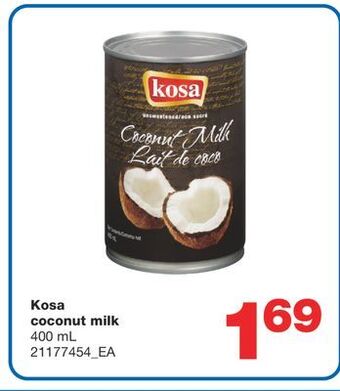 Wholesale Club Kosa coconut milk, 400 ml offer