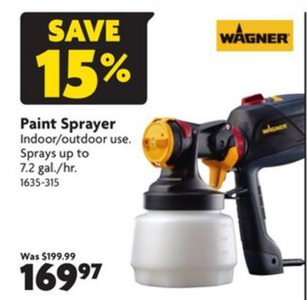 Home Hardware Paint sprayer offer