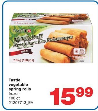 Wholesale Club Tastie vegetable spring rolls, 100 ct offer