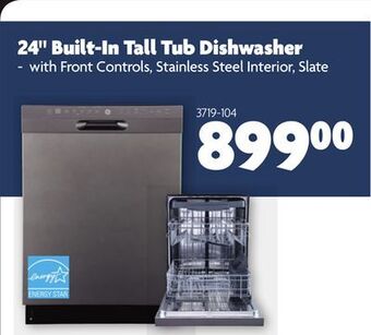 Home Hardware 24" built-in tall tub dishwasher offer