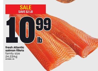 Zehrs Markets Fresh atlantic salmon fillets offer