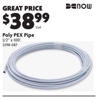 Home Hardware Poly pex pipe offer