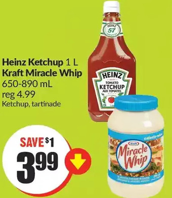 FreshCo Heinz ketchup | kraft miracle whip offer