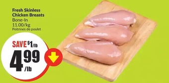 FreshCo Fresh skinless chicken breasts offer