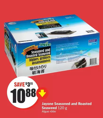 FreshCo Jayone seasoned and roasted seaweed offer