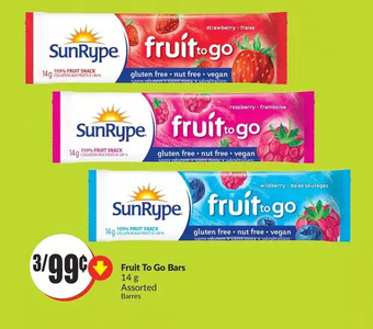 FreshCo Fruit to go bars offer