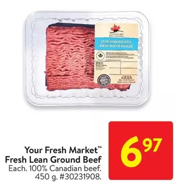 Walmart Your fresh market fresh lean ground beef offer
