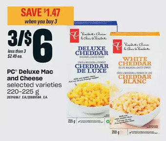 Loblaws Pc deluxe mac and cheese offer