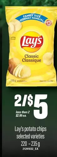Loblaws Lay's potato chips offer