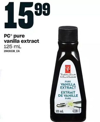 Loblaws Pc pure vanilla extract offer