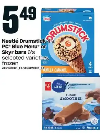 Independent Grocer Nestlé drumstick pc blue menu or skyr bars offer