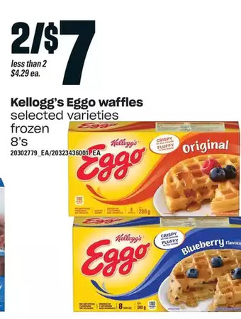Loblaws Kellogg's eggo waffles offer