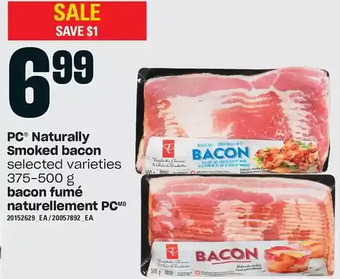 Independent Grocer Pc naturally smoked bacon offer