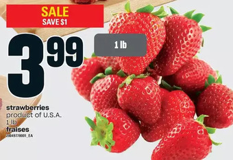Independent Grocer Strawberries offer