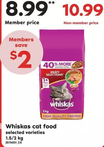 Zehrs Markets Whiskas cat food offer