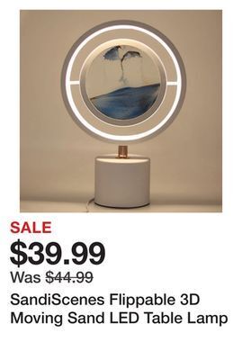 Showcase Sandiscenes flippable 3d moving sand led table lamp offer