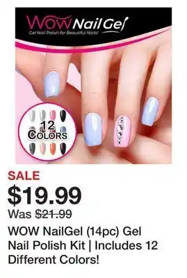 Showcase Wow nailgel (14pc) gel nail polish kit | includes 12 different colors! offer