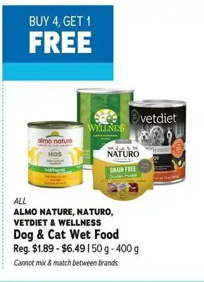 Ren’s Pets Depot All almo nature, naturo, vetdiet & wellness dog & cat wet food offer