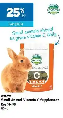 Ren’s Pets Depot Oxbow small animal vitamin c supplement offer