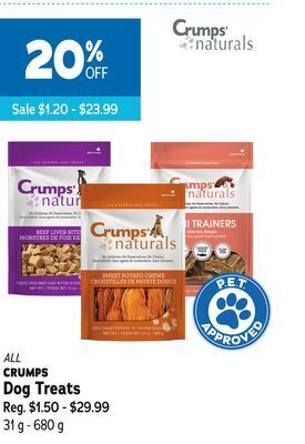 Ren’s Pets Depot All crumps dog treats offer