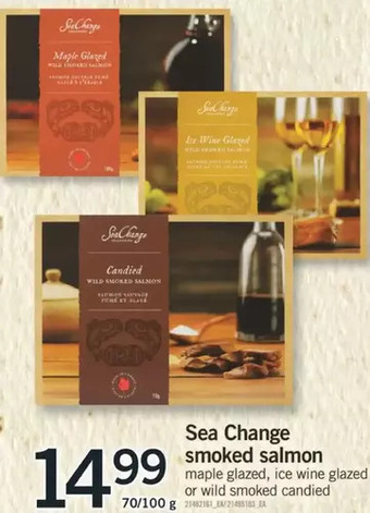 Fortinos Sea change smoked salmon offer