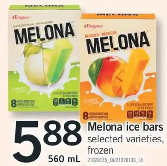 Fortinos Melona ice bars offer