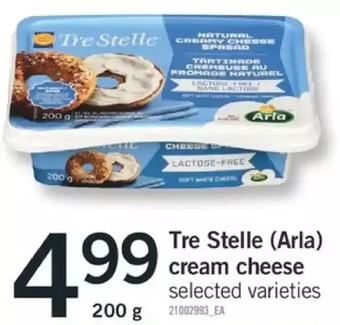 Fortinos Tre stelle (arla) cream cheese offer