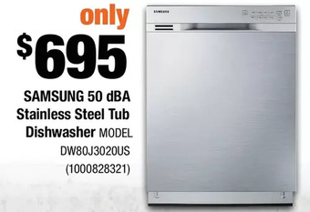 Home Depot Samsung 50 dba stainless steel tub dishwasher offer