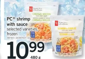 Fortinos Pc shrimp with sauce offer