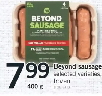 Fortinos Beyond sausage offer