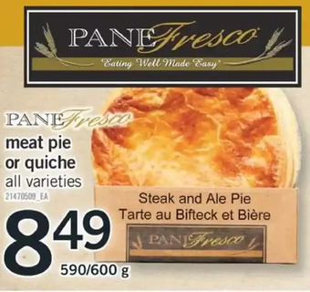 Fortinos Meat pie or quiche offer
