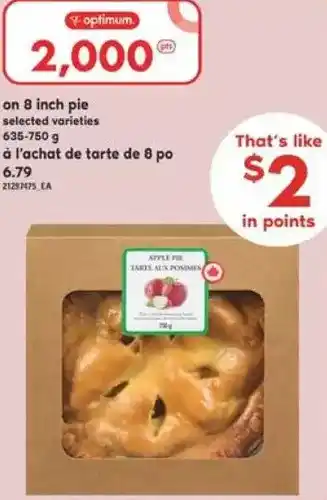 Valu-mart 8 inch pie offer