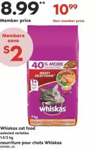 Valu-mart Whiskas cat food offer
