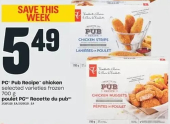 Valu-mart Pc pub recipe chicken offer