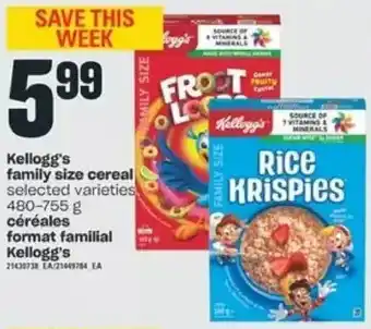 Valu-mart Kellogg's cereal offer