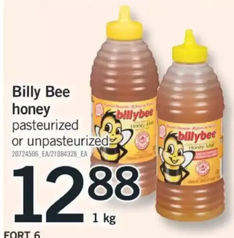 Fortinos Billy bee honey offer