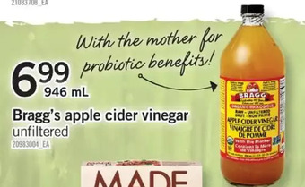 Fortinos Bragg's apple cider vinegar offer